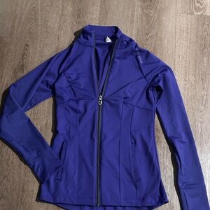 Under Armour Purple Athletic Jacket with High Collar and Slim Fit